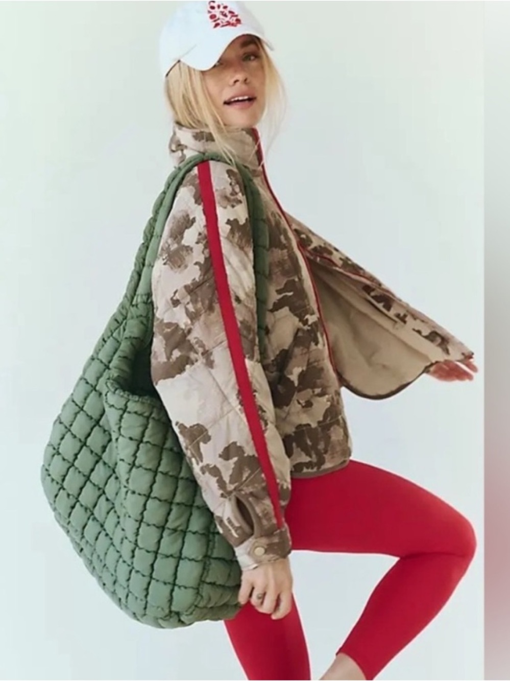 Free People Movement Pippa Printed Packable Puffer Jacket Medium Lightweigh - Picture 2 of 11